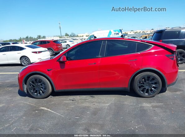 5YJYGDEE7MF141276 2021 TESLA MODEL Y Red სალონის 360-გრადუსიანი ხედი