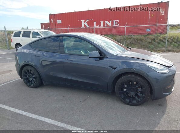 5YJYGDEE9MF173288 2021 TESLA MODEL Y Gray უკანა სალონის ხედი