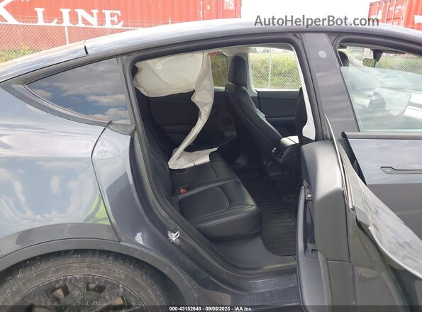 5YJYGDEE9MF173288 2021 TESLA MODEL Y Gray VIN კოდის სტიკერის ხედი