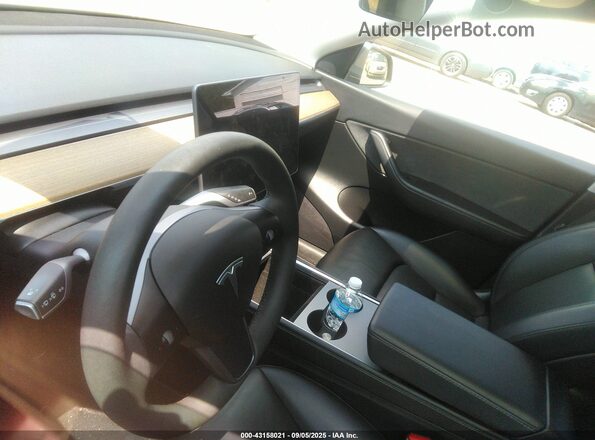 5YJYGDEEXMF300985 2021 TESLA MODEL Y Black Հետևի նստատեղերի տեսք
