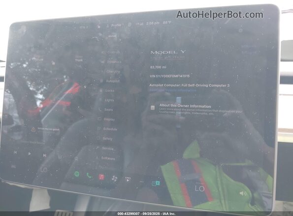 5YJYGDEF0MF141015 2021 TESLA MODEL Y Red 
