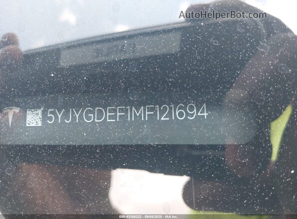 5YJYGDEF1MF121694 2021 TESLA MODEL Y Black 