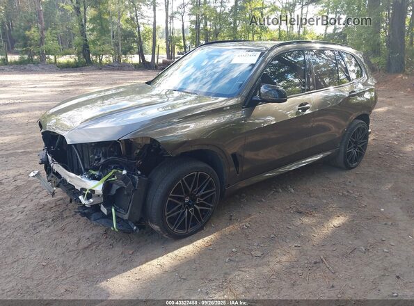 5YMJU0C02N9J27363 2022 BMW X5 Green Передня ліва чверть