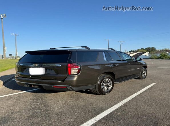 1GNSCNKD0MR124906 2021 CHEVROLET TAHOE Brown Առջևի աջ