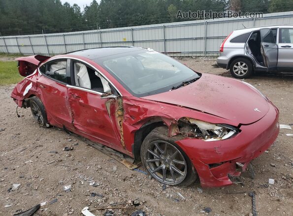 5YJ3E1EB9LF600360 2020 TESLA MODEL Red Vista frontal