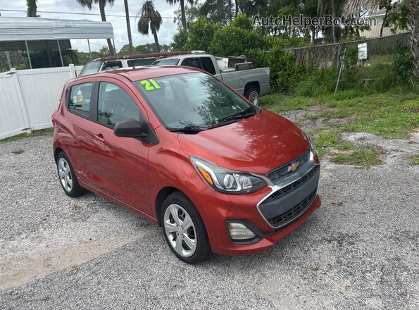 KL8CB6SA4MC717000 2021 CHEVROLET SPARK Orange Trasero izquierdo