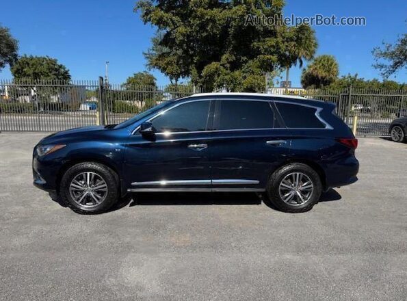 5N1DL0MM9LC538281 2020 INFINITI QX60 Blue Սալոնի 360 աստիճան տեսք