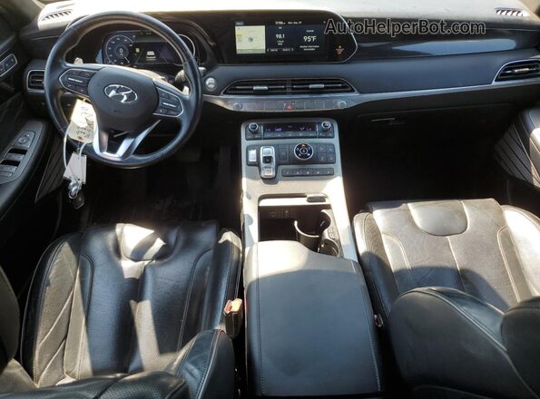 KM8R5DHE0LU169654 2020 HYUNDAI PALISADE Gray Widok zestawu wskaźników