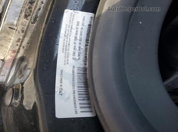 ZAM56YPA3K1333013 2019 MASERATI QUATTROPOR Black 