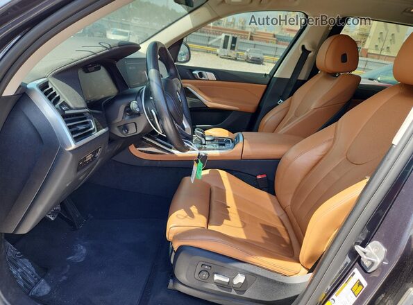 5UXCW2C06L9D08519 2020 BMW X7 Blue Widok deski rozdzielczej