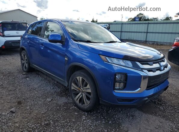 JA4AR3AU6LU014067 2020 MITSUBISHI OUTLANDER Blue Вид спереду