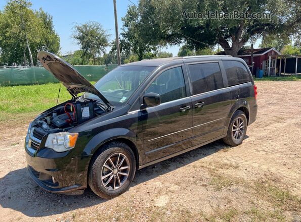 2C4RDGCG8HR749384 2017 DODGE CARAVAN Черный Задняя левая четверть