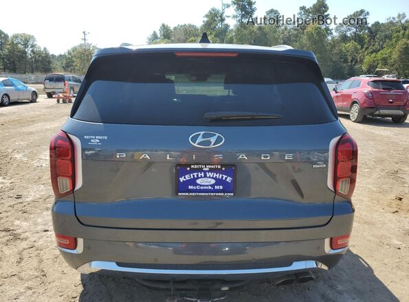KM8R5DHE0LU169654 2020 HYUNDAI PALISADE Gray Widok wnętrza z przodu