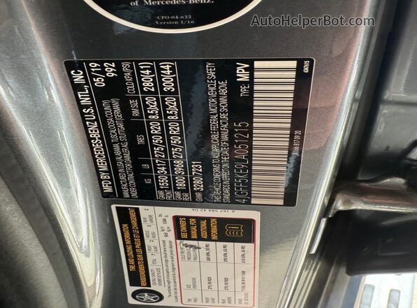 4JGFF5KE9LA051215 2020 MERCEDES-BENZ GLS-CLASS Gray 
