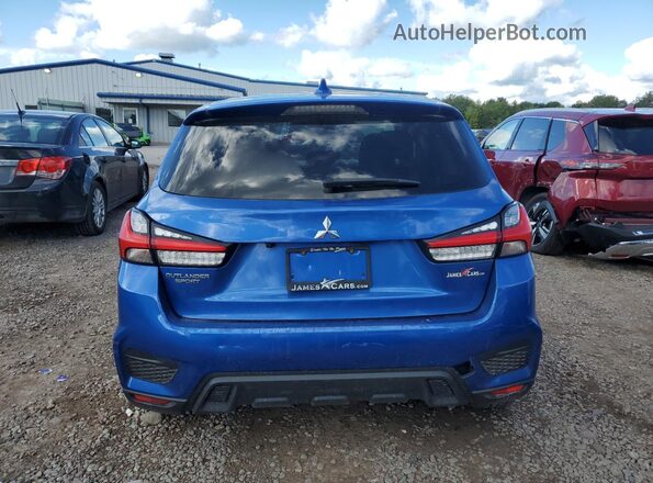 JA4AR3AU6LU014067 2020 MITSUBISHI OUTLANDER Blue Вид салону спереду