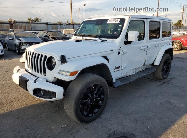 1C4HJXEN5MW748985 2021 JEEP WRANGLER White Հետևի ձախ