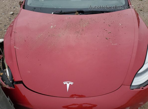 5YJ3E1EB9LF600360 2020 TESLA MODEL Red Vista del compartimento del motor