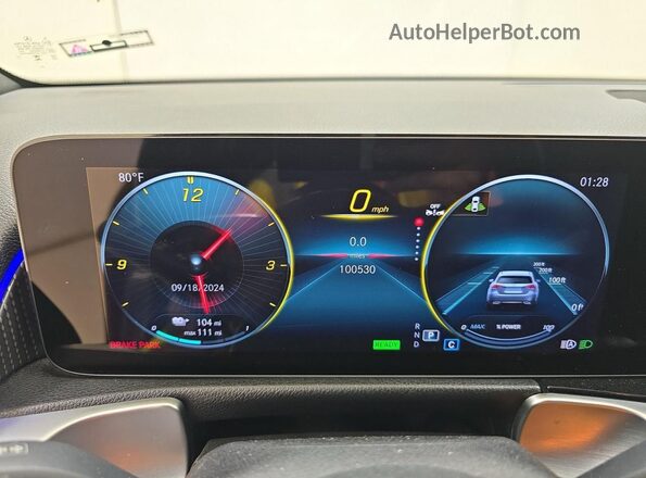 W1N9M0KB9PN024507 2023 MERCEDES-BENZ EQB Серый Вид панели приборов