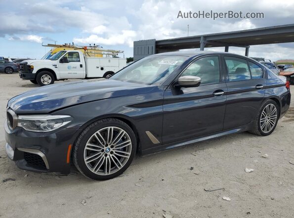 WBAJB9C53JB286164 2018 BMW M5 Серый Задняя левая четверть