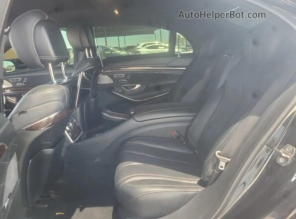 WDDUG8GB3JA399510 2018 MERCEDES-BENZ S-CLASS Черный Вид салона спереди