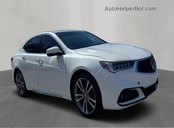 19UUB2F42LA005895 2020 ACURA TLX White Հետևի ձախ