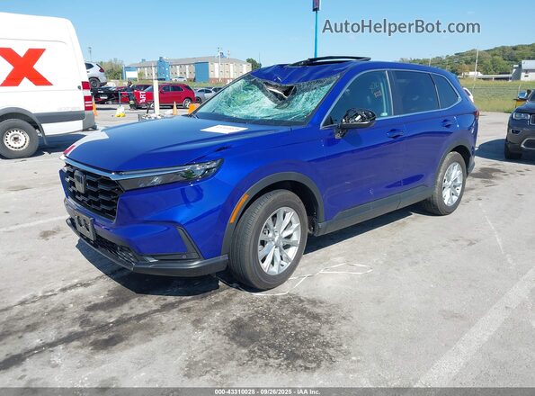 7FARS4H78RE016881 2024 HONDA CR-V Blue Առջևի ձախ երեք քառորդ տեսարան