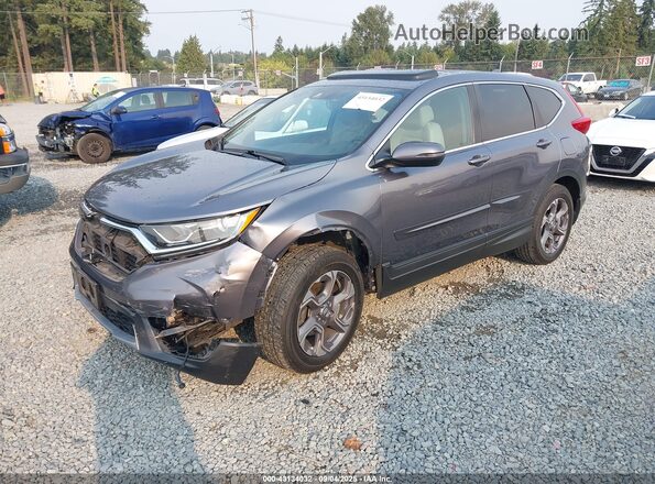 7FARW2H80JE074313 2018 HONDA CR-V Gray 