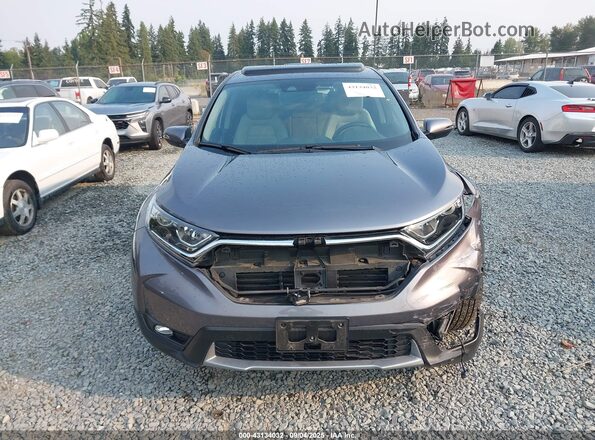 7FARW2H80JE074313 2018 HONDA CR-V Gray 