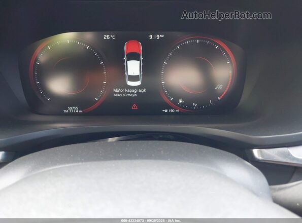 7JR102FK5LG041875 2020 VOLVO S60 Red Widok tylnych siedzeń