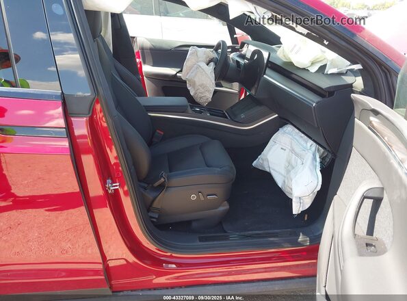 7SAXCAE58SF470056 2025 TESLA MODEL X Red Front interior view
