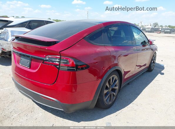 7SAXCAE58SF470056 2025 TESLA MODEL X Red Rear right