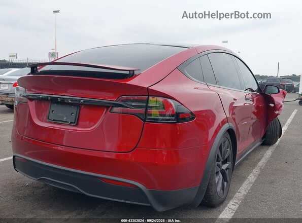 7SAXCDE51RF455524 2024 TESLA MODEL X Красный Задняя правая четверть