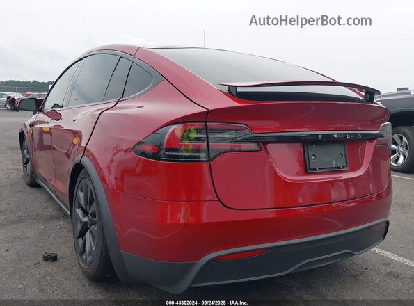 7SAXCDE51RF455524 2024 TESLA MODEL X Красный Задняя левая четверть