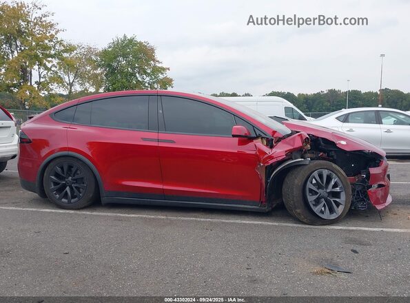 7SAXCDE51RF455524 2024 TESLA MODEL X Красный Вид задней части салона