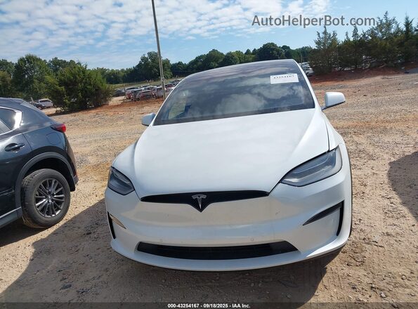 7SAXCDE58NF339943 2022 TESLA MODEL X White Instrument cluster view