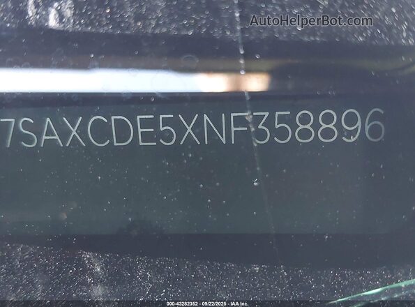 7SAXCDE5XNF358896 2022 TESLA MODEL X Черный 