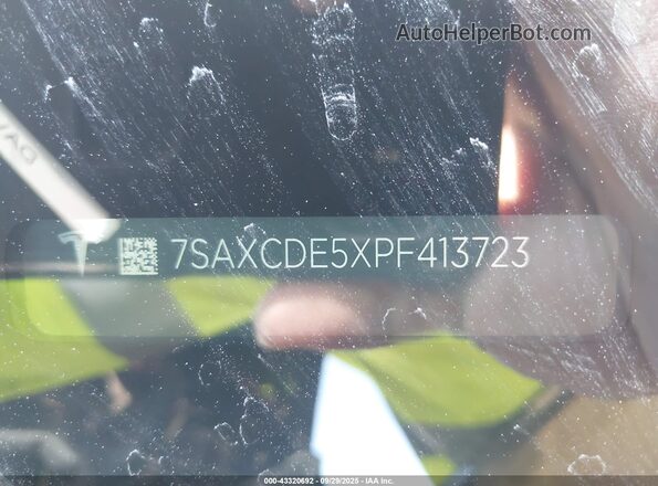 7SAXCDE5XPF413723 2023 TESLA MODEL X Black 