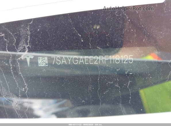 7SAYGAEE2RF118125 2024 TESLA MODEL Y White 