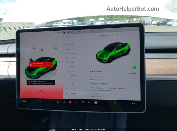 7SAYGAEE2RF118125 2024 TESLA MODEL Y White 