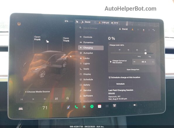 7SAYGAEE5NF385091 2022 TESLA MODEL Y Black 