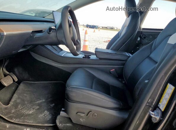 7SAYGDED7RF009961 2024 TESLA MODEL Black Widok wnętrza z przodu