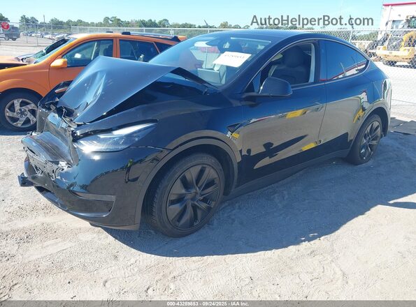 7SAYGDED8RF205908 2024 TESLA MODEL Y Черный Передняя левая четверть