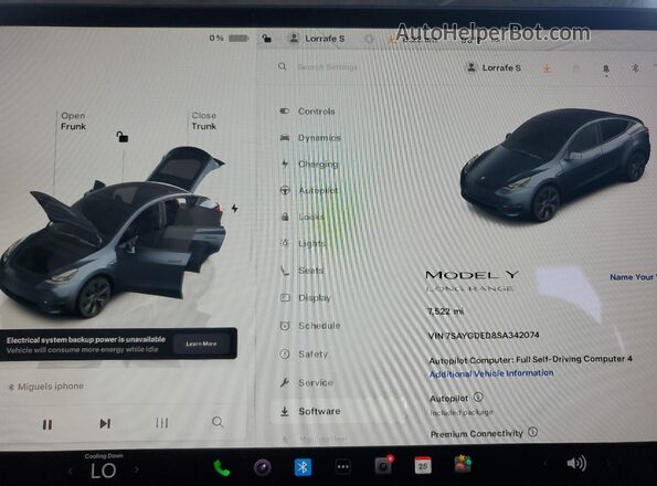 7SAYGDED8SA342074 2025 TESLA MODEL Charcoal 