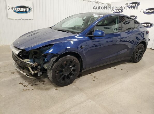 7SAYGDEE0NF481230 2022 TESLA MODEL Blue 