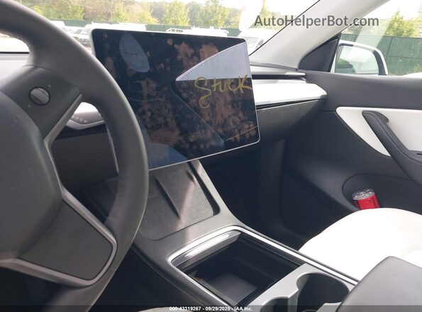 7SAYGDEE1NF329599 2022 TESLA MODEL Y White Սալոնի 360 աստիճան տեսք