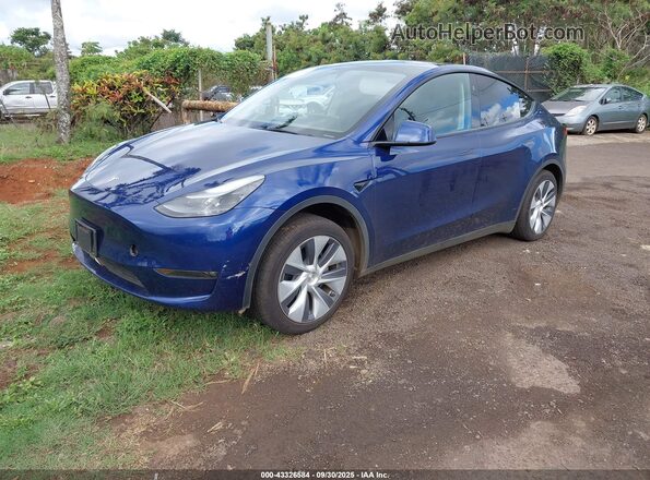 7SAYGDEE2PF927932 2023 TESLA MODEL Y Blue Передня ліва чверть