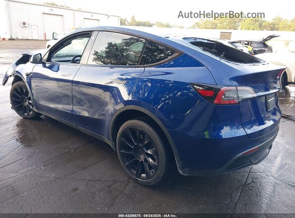 7SAYGDEE3PA123457 2023 TESLA MODEL Y Blue Tył lewy