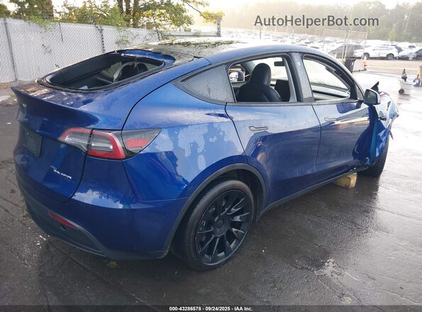 7SAYGDEE3PA123457 2023 TESLA MODEL Y Blue Tył prawy