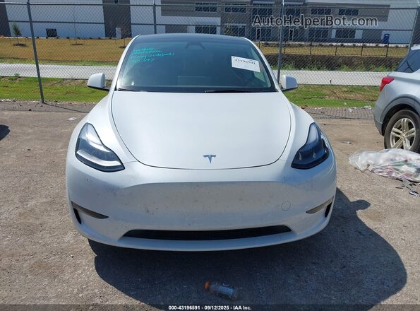 7SAYGDEE3SA343397 2025 TESLA MODEL Y White Instrument cluster view