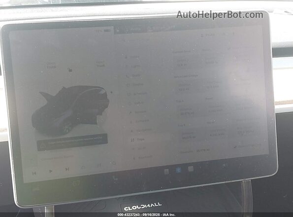 7SAYGDEE6RA278376 2024 TESLA MODEL Y Серый Вид задних сидений